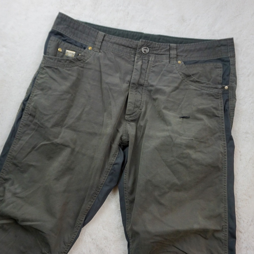 KÜHL Mens Radikl Hiking Pants 36x30 Green Trail Utility Outdoor Lightweight